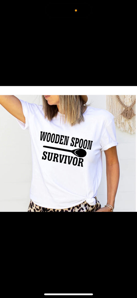 WOODEN SPOON SURVIVOR TSHIRT